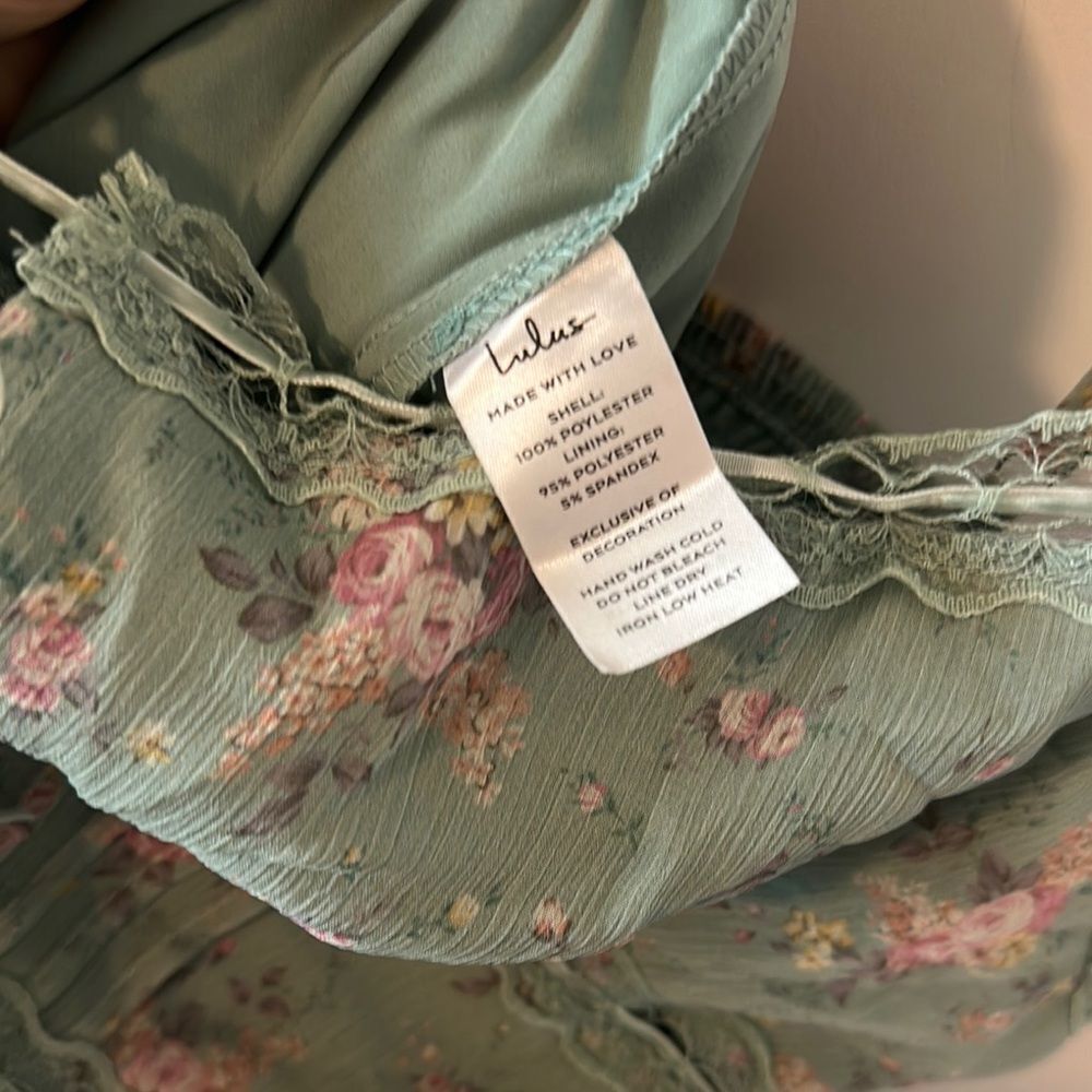 Lulu's Floral Blue Dress - Picture 3 of 5